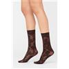 Calzedonia Calzini Velati A Fiori Marrone