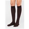 Calzedonia Calze Lunghe A Coste Marrone