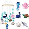 Sunshine smile Giostrina Culla Neonato Legno, Campanello per Culla, Decorazione e Cameretta, Giostrina Mobile per Giocattoli Neonati, Campanella da Letto per Bambini
