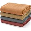 momcozy Mussole Neonato, Copertine in Mussola 120x120, 4 Pezzi Copertina Neonato Cotone di Bambù Morbida e Delicata sulla Pelle Essenziali per Neonati,Marrone