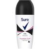 Sure Invisible Pure - Deodorante roll on anti-traspirante per 48 ore contro il sudore e gli odori da donna, protegge da macchie bianche e gialle, 6 x 50 ml