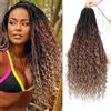 XIIMENALU Confezione da 8 extension di capelli bohémien all'uncinetto, morbide, con estremità ricce, pre-loop, stile bohémien, per donne nere (1B/30/27#, 45,7 cm (confezione da 8)