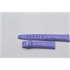 Corum Pelle Bracciale 15MM Trapezio Donna Nuovo Per Chiusur a Fibbia Blu 15-12