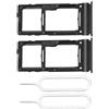 Create idea 2PCS Supporto per Vassoio per Slot per Scheda Dual SIM Supporto per Scheda Micro SD di Ricambio con Pin SIM Compatibile con Samsung Galaxy A52 5G/A52 4G/A72/A52s 5G/A72 5G Nero