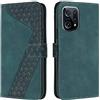 OKZone Cover per OPPO Find X5, Custodia in PU Pelle per OPPO Find X5, Custodia a Libro Protettiva Folio Portafoglio con Chiusura Magnetica e Slot per Carte Wallet Case Flip Cover (Verde)