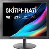 SKitphrati Monitor da 15 pollici, HD, 1024 x 768, con VGA, HDMI, rapporto d'aspetto 4:3, 60 Hz, montaggio VESA, monitor a pannello TN per PC, computer, laptop, Raspberry Pi, nero