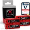 Baxxtar 2X Batteria per Sony NP-FM500H FM500 A57 A58 A65, 2600mAh 7.2V | Batteria per Alpha DSLR A100 A200 A300 A350 A450 A500 A550 A560 A580 A700 A850 A900 SLT A68 A77 A99