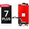 MOBILEX® Display LCD per iPhone 7 Plus (Bianco) | Schermo Touch Retina 5,5 | Completo di Frame