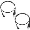 Create idea Cavo adattatore di alimentazione per ventola da PC a 3 pin/4 pin da USB a testa singola da 5 V per ventole da computer da 12 V a 3 pin/4 pin, cavo connettore adattatore per ventola da 2