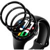 Beukei 3 Pezzi Vetro Temperato per Google Pixel Watch/Pixel Watch 2, Vetro Protettivo, Ultra HD, Senza Bolle, Anti-Graffio, Alta Trasparente, Folie