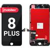 MOBILEX® Display LCD per iPhone 8 Plus (Nero) | Schermo Touch Retina 5,5 | Completo di Frame