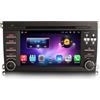 erisin 8 Core [4+64GB] Android 14 Autoradio GPS Navigatore per Porsche Cayenne Supporto GPS Carplay Android Auto DSP Bluetooth 5.0 DVD Wifi 4G DAB+ TPMS