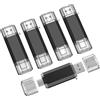 RAOYI Chiavetta USB 64GB Doppia USB 3.0 Lot 5 | Pendrive USB-C e USB-A - OTG Compatibile con PC, Smartphone Android, Xiaomi/OnePlus (Nero)