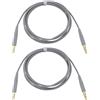 Create idea 2 Pezzi Jack Maschio da 3,5 Mm A Jack Maschio Stereo da 2,5 Mm Cavo Audio per Cuffie di Ricambio Compatibile con B-O-S-E QC35/QC35 II/QC25/OE2 (Grigio)