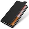 COPHONE - Cover Compatibile Samsung Galaxy A72 in Pelle Nera. Custodia a portafoglio in pelle con chiusura magnetica per Galaxy A72