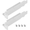 ECSiNG 2 Pezzi di Staffa PCI A Mezza Altezza per Computer Compatibile con dell H200 H310 Compatibile con HP H220 con Viti