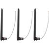 Create idea 3X Mini Antenna WiFi IPEX/U.FL Dual Band A Connessione Rapida 2.4GHz/5.8GHz 3DBI Compatibile con Raspberry Pi