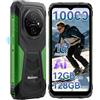 Blackview Smartphone per esterni senza contratto, 10000 mAh, Android 16, 6,56, 90 Hz, ultrasottile, impermeabile IP69K, NFC/impronte digitali/modalità guanto