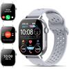 Jugeman Smartwatch Uomo, 1,43 HD Orologio Smartwatch Uomo con Chiamata Bluetooth,Militari Smart Watch Tracker 160+ Modalità Sportive,White
