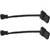 Create idea 2 Pezzi 4 Pin M-olex Pass Through A 3 Pin Ventola Adattatore Connettore Di Alimentazione Cavo Corto 13cm Con Guaina Per Modifica E Aggiornamento dell'alimentazione Della Ventola
