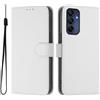 IMEIKONST Compatibile con Samsung Galaxy A57 5G Custodia Flip Case a Libro in Pelle Portafoglio con Porta Carte Protettiva Antiurto Magnetica Cavalletto Caso per Samsung A57 5G. Bianco YBP1