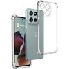 REY Cover in Gel TPU Anti-Shock per Motorola Moto G56, Morbido Silicone Custodie Protettivo Case, Anti-Scratch, Protettiva Sottile Back Cover