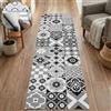 TADI & IMPERIO Tappeto vinilico grigio, 60 x 40 cm, facile da pulire, ideale per qualsiasi | Facile da pulire e da tagliare