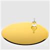 EDG Base Specchio Rotondo D35 Colore : Oro per Decorare tavoli e confettate