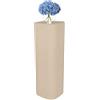 Kloris Colonna quadrata Espositore Supporto Piedistallo per sweet table plastica cm 30x30x90 h Grigio tortora Made in Italy