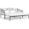 vidaXL Telaio Divano Letto Estraibile Nero in Metallo 90x200 cm