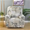 FANSU Copripoltrona Relax Reclinabile Elasticizzato Universale, 1 Posto 4 Pezzi Copripoltrona Reclinabile Elettrica Coprisedile con Tasche, Fodere per Poltrona Relax (1 Posto,Rosa Vintage)