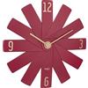 TFA Dostmann Orologio da parete di design Clock in The Box, 60.3020.05, con movimento silenzioso, orologio al quarzo, composto da 12 pezzi, orologio da soggiorno, cucina, camera da letto, decorazione,