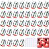 Joycabin 30 Mini Luci LED per Case delle Bambole, DIY (30 x Rosso) | Mini Luci LED Rosso con Batterie Sostituibili e 30 Adesivi, per Case delle Bambole, Modelli e Progetti DIY