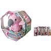 Palmitessa Happy Cocorito, Peluche parlante interattivo con suoni, canzoni e ali che si muovono - Pappagallo peluche con bracciale a scatto, per bambini 3+ (Rosa) + 1 Portachiavi Monopoli In Omaggio