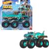 Hot Wheels Monster Trucks Big Rigs, camion rimorchio in scala 1:64 con 6 ruote (Mega Wrex)