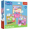 Trefl, Puzzle, Peppa Pig, da 20 a 50 Pezzi, 3 set, Fantasiosa Peppa Pig, per Bambini dai 3 anni