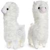 Zaloife Peluche Alpaca Bambola Bianco, 25cm Lama Peluche Giocattolo, Alpaca Pupazzo Decorazioni Regalo per Bambini Adulti e Fans