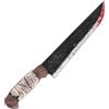 Boland Coltello insanguinato per Halloween, 42 cm, accessorio spaventoso per costume con lama spruzzata di sangue, falsa arma horror per travestimenti, feste di Halloween e cosplay