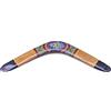 Australian Treasures Boomerang 45 cm in legno, stile aborigeno tradizionale con tartaruga, uso decorativo e ricreativo
