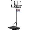 Yaheetech Canestro Basket Esterno Interno Camera Portatile con Colonna Tabellone Canestro Altezza Regolabile