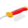 BGS Do it yourself BGS 35893 - Coltello per cavi VDE, lama a gancio, 180 mm | Lunghezza della lama: 50 mm. Lunghezza del manico: 120 mm. Acciaio inox e plastica. Manico a 2 componenti. Tappo di chiusura