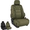WEIWOGU Protezioni sedili auto stile militare, organizer coprisedile (#A) | Protezione per sedili auto ultra resistente con tasche portaoggetti, cuscino universale trapuntato rombi per lunghi viaggi