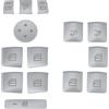 eMagTech 1 Set Di Pulsanti Per Alzacristalli Elettrici Auto Cromata Compatibile Con Mercedes Benz W204 W212