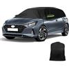 tivekeo Telo Copriauto Sostituzione per Hyundai i20 2008-2026, Mezza Garage Nero | Copertura Auto Soft Top Tetto di Protezione impermeabile, Copertura Antivento Telone per Tutte Stagioni, Resistente Raggi UV