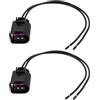 VGOL 2 Connettori Per Clacson A 2 Pin 20 Cm 16 AWG 4D0971992 Compatibile Con VW Compatibile Con Jetta