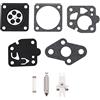 ECSiNG Set Di 8 pezzi Kit Di Riparazione Guarnizioni Carburatore Compatibile Con Kawasaki TD24 TD25 TD33 TD40 TD48 TG20 TG24 TG25 TG33 Kit Di Ricostruzione Carburatore