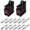 eMagTech 2 Pezzi Connettore Fanale Posteriore Spina 6 Pin Connettore Fanale Posteriore Spina Cablaggio Fanale Posteriore Auto Spina Lampada Posteriore Con Terminale Compatibile Con Audi A1 Q3