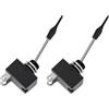 VGOL Interruttore A Paletta Lungo Momentaneo A 2 Pin 15A 12V Albero Lungo Per Applicazione Momentanea Del Clacson Automobilistico