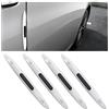 CGEAMDY 4 Pezzi Anteriore Posteriore Angolo Paraurti Guardia Protector, Striscia Di Protezione per Auto, Protezioni per Portiere Auto Antistatico, Autoadesiva Paracolpi Portiere Auto(Bianco)