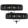 XBDYGS Faro Del Motociclo Barra Luminosa A LED Per Moto Da 20 W, 6 Pollici, Faro Bianco, Luce Lavoro, 12V/24V, Per Fuoristrada, SUV, ATV, Barca, Pick-up, Quad Faro Motocicletta(2pcs White Light)